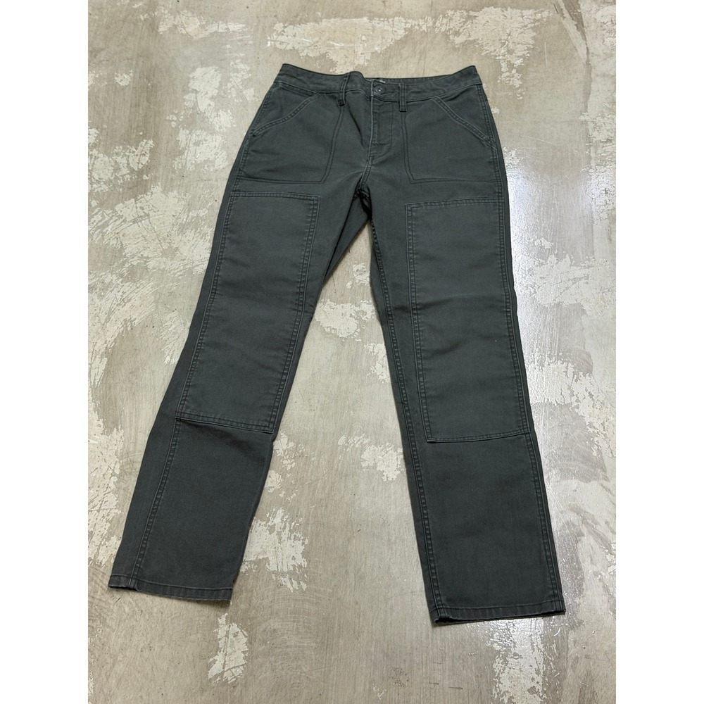 REI Co-op Utility Pants Womens 6 Gray Excellent Double Knee Canvas Workwear